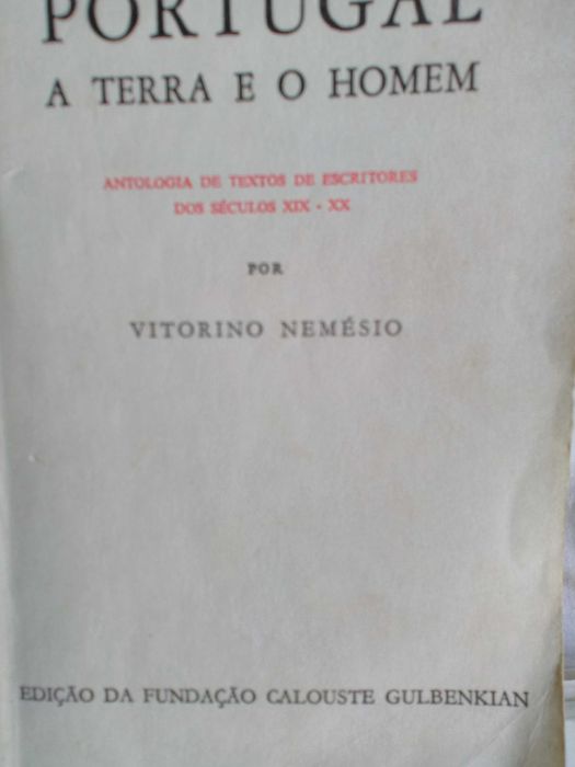 Portugal - a terra e o homem - Vitorino Nemésio