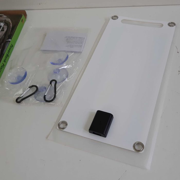 Painel Solar Portátil Novo 30x14,5cm 35W Ligação USB