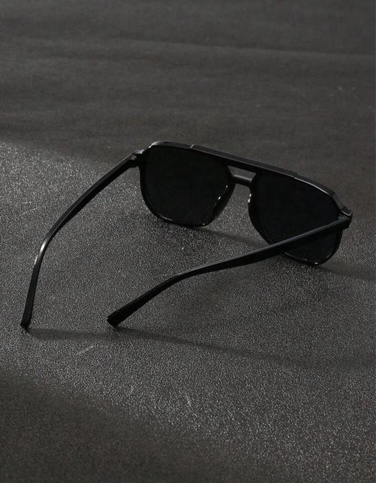 Nowe modne czarne uniseks okulary przeciwsłoneczne w ciemnych szkłach