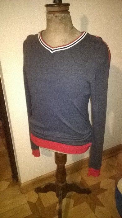 sweter męski cropp S szary