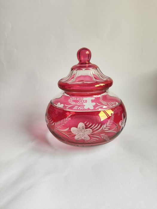 Compoteira vintage em cristal