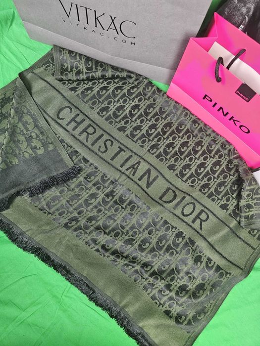 Szalik chusta Gucci Milano nowość bawelna Dior unisex