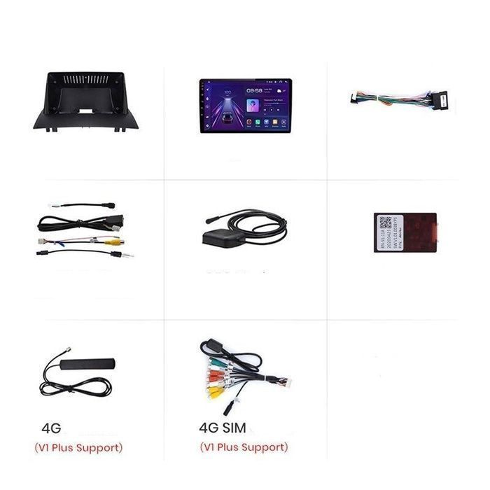 Radio 9" 2DIN Android Auto CarPlay Navi Renault Megane 2 2002-2009 PL