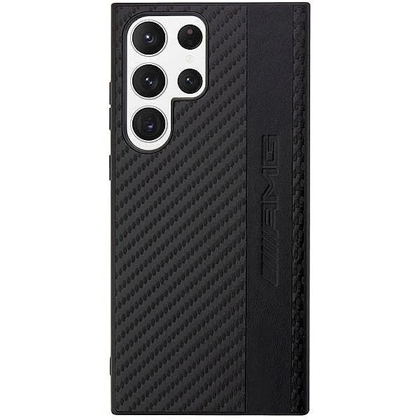 Etui Amg Carbon Stripe&Embossed na Samsung Galaxy S23 Ultra - czarne