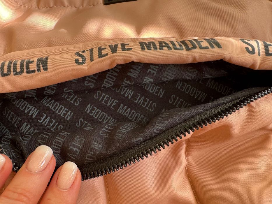 Steve Madden różowy bladoróżowy damski plecak pikowany