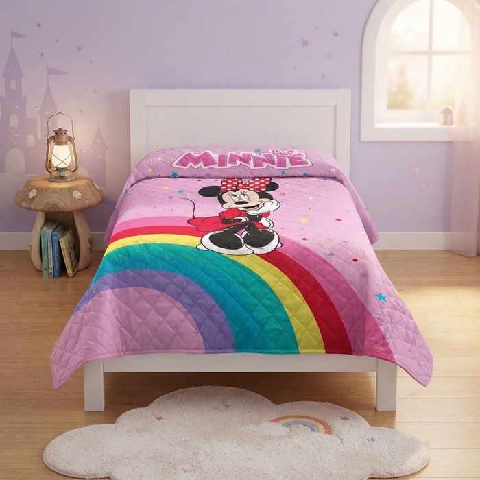 Colcha de cama de criança solteiro Minnie