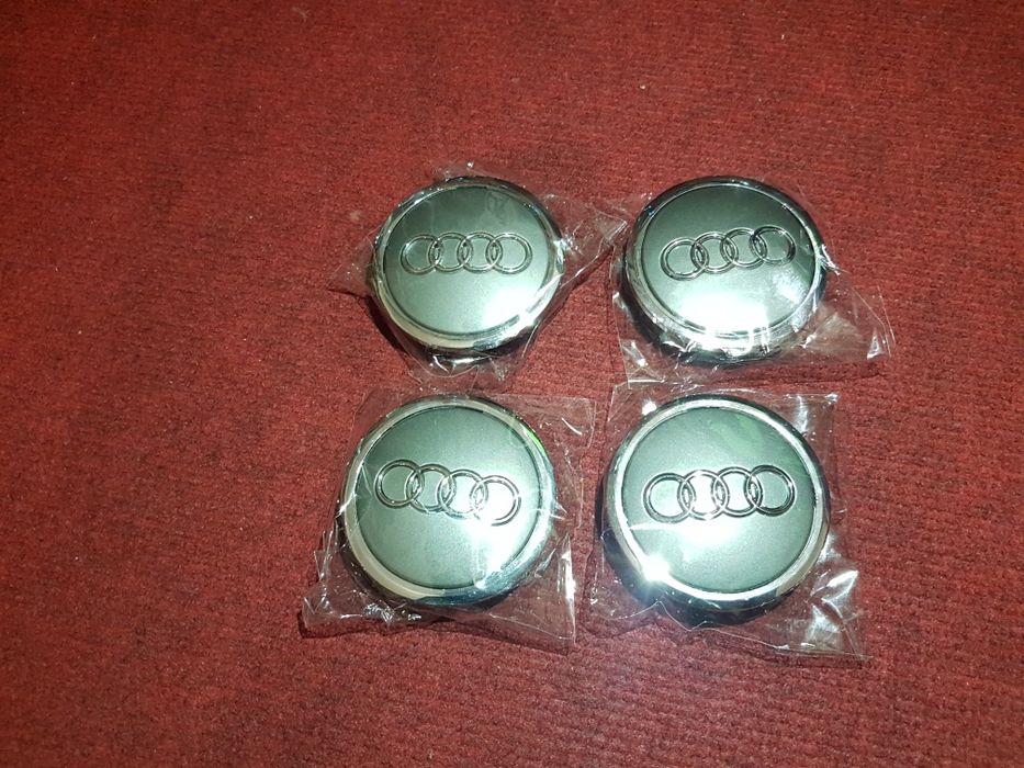 4 Centros jante Audi 69mm A3 A4 TT A5 Q3 Q7
