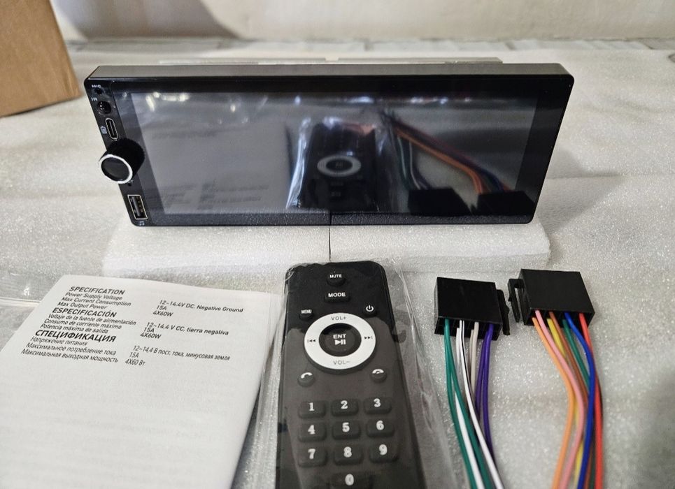 Автомагнітола сенсорна 1din Android Auto Carplay 6.9" Bluetooth Mirror