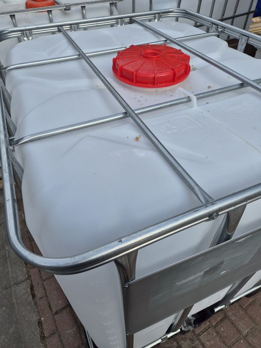 Paletopojemnik mauzer 1000l zbiornik na deszczówkę wodę spożywczy