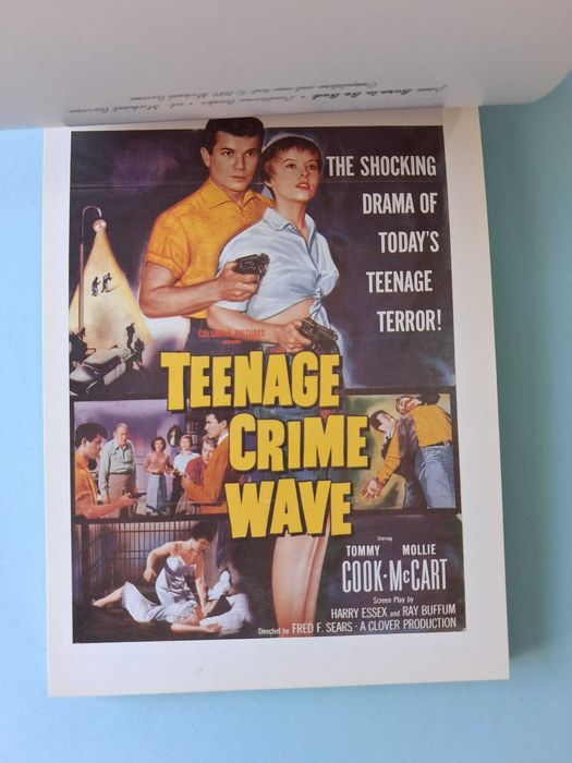 "BORN TO BE BAD" - Livro de postais de filmes "trash" dos anos 50.