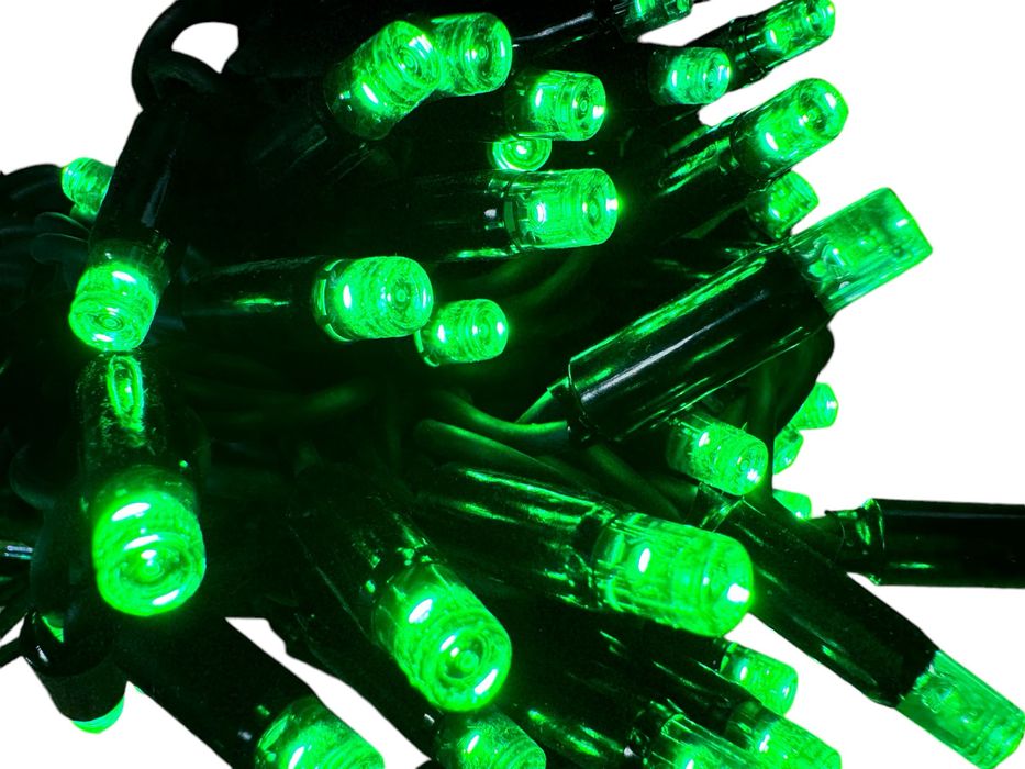 Світлодіодна гірлянда нитка 10 м 100 лед, сполучна, IP65,чорний провід