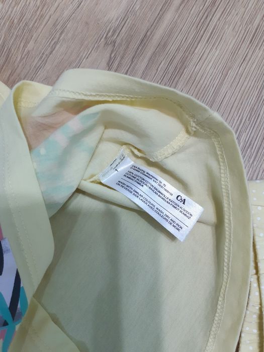 Piżama r. 116 z c&a jak nowa na lato