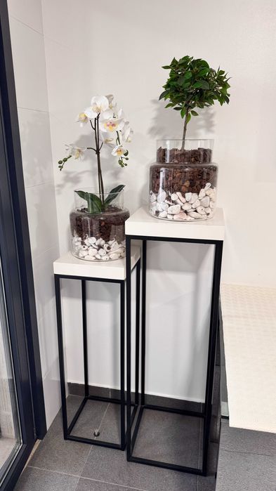 Colunas decorativas para vasos (110x35cm)