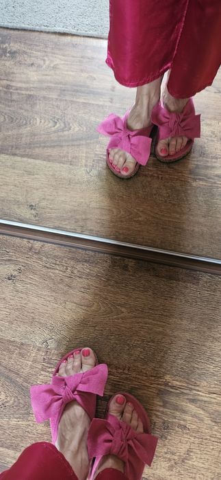 Klapki letnie różowe rozmiar 37