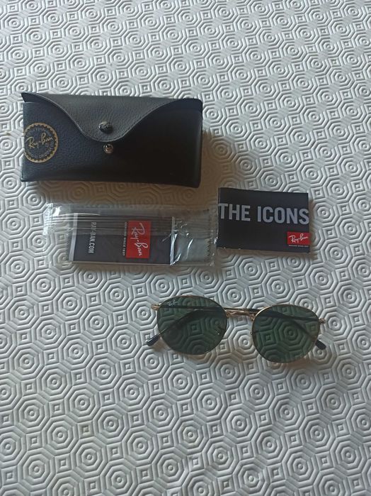 Novos Óculos ray ban round metal
