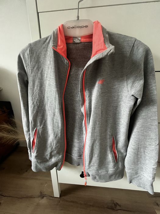 Bluza szara damska na suwak 4F r.S/M
