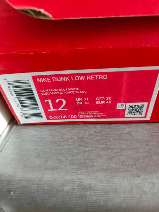 Buty nike dunk low marina blue 46