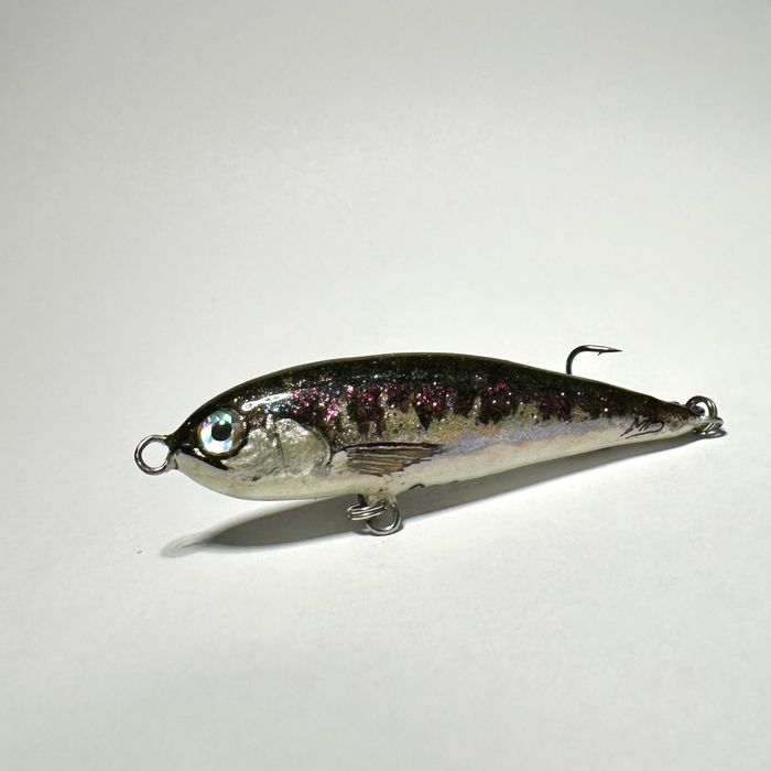 Wobler bezsterowy 6cm, rękodzieło,pstrąg, okoń, kleń