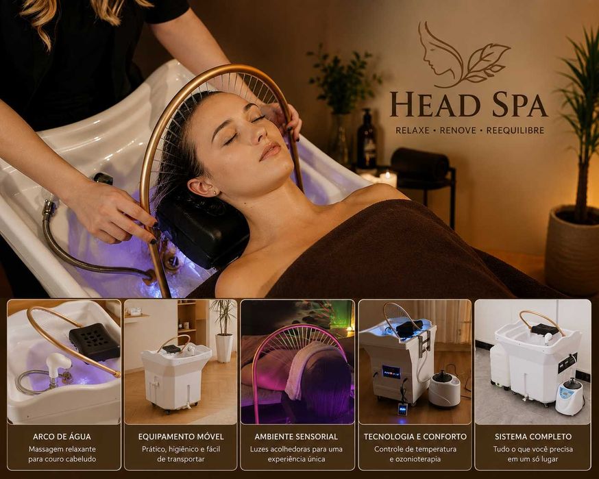HEAD SPA Novos, Profissionais, Completos com Oferta de Formação e Entrega