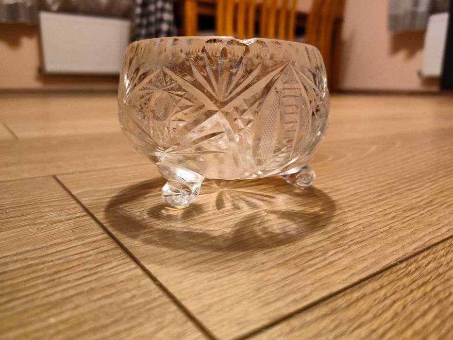 Kryształowa misa PRL nieduża