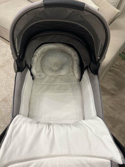 Преміальна коляска Cybex Priam 4.0 2 в 1 Soho Grey шасі Chrome Black