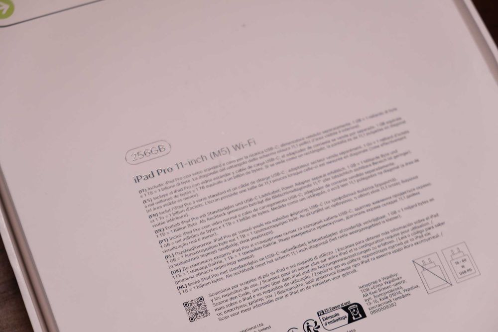 Apple iPad Pro 2025 11" M5 256GB Wi-Fi Preto Sideral - NOVO / SELADO