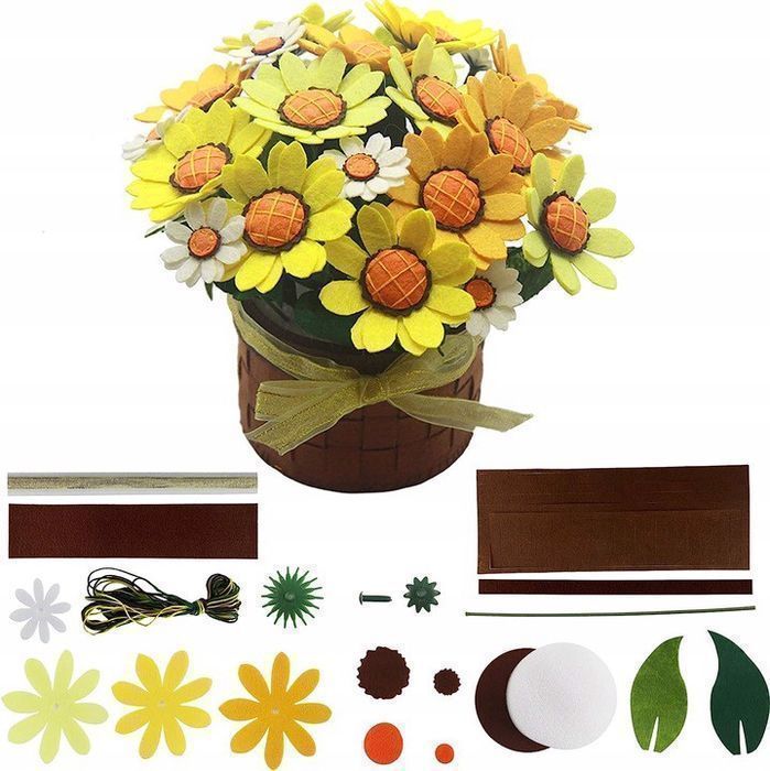 Zestaw do Filcowania Kwiatów DIY Rękodzieło Osugin