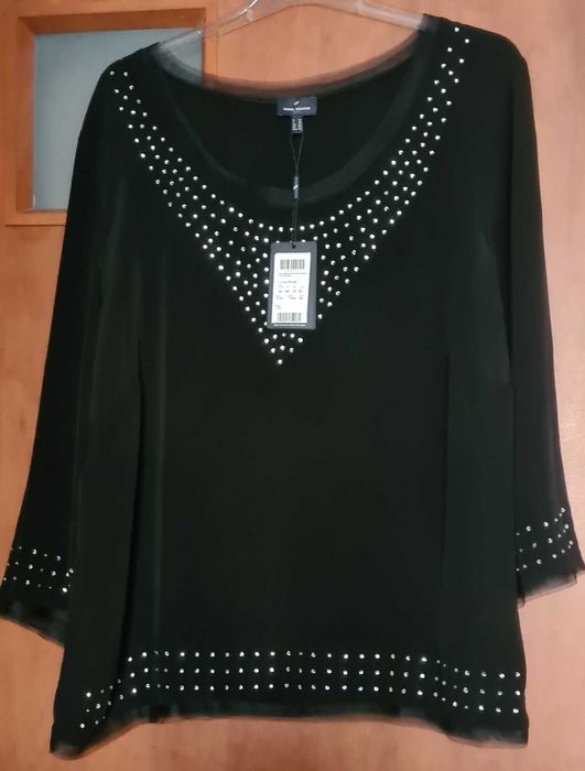 Daniel Hechter czarna elegancka bluzka roz 46