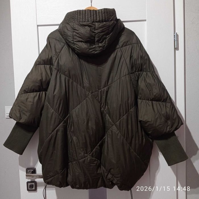 Kurtka zimowa ocieplana plus size Khaki