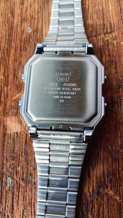 Casio A130WE Prateado - Novo e Original