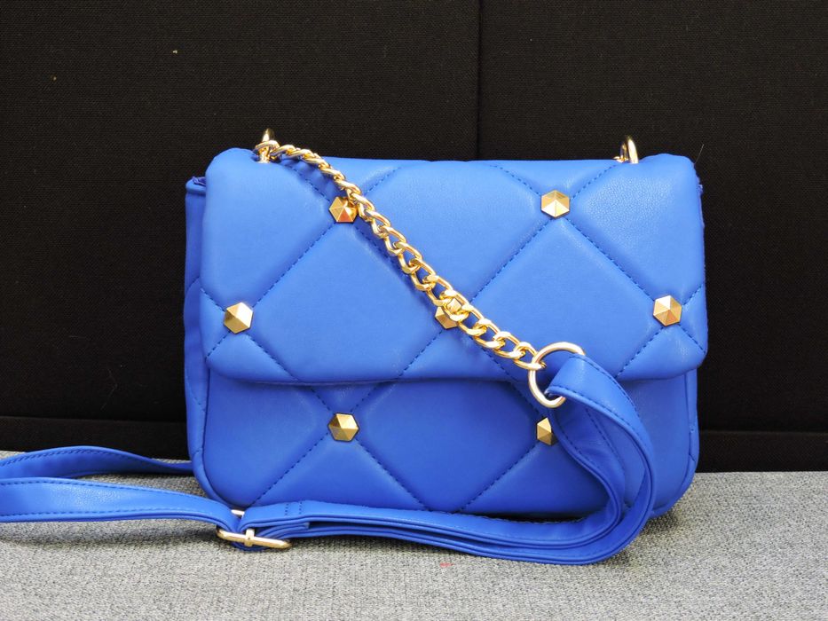 Sinsay Nowa niebieska pikowana torebka listonoszka 25x 16