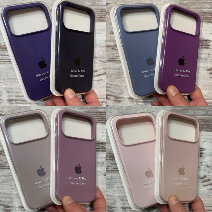 Чехол айфон 17 про силикон микрофибра silicon case iphone 17 pro чехлы с микрофиброй по всем граням для айфон 17про / iphone 17pro