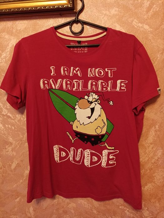 Футболка Сорочка чоловіча з новорічним принтом натуральна брендова