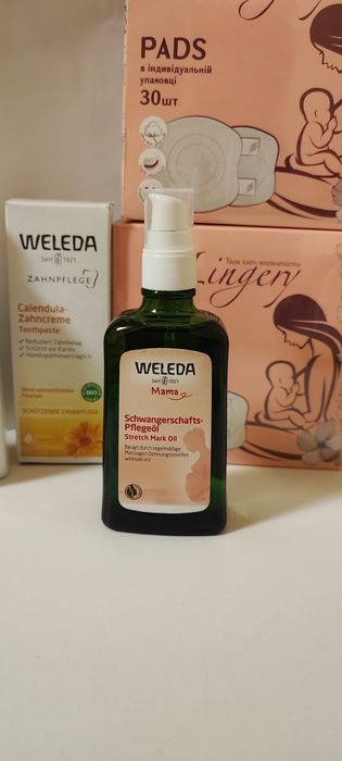 Weleda нова олійка,тонік,батер,новое масло Palmer's