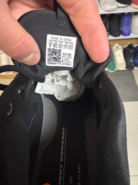 ОРИГІНАЛ 100% Кросівки Adidas Anthony Edwards 1 Low JI4066 Сірий 42 2/3
