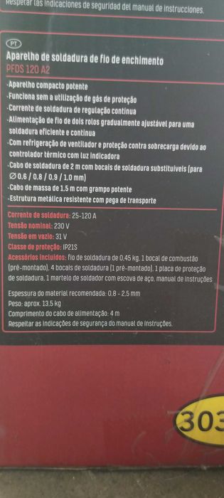 Soldador MIG Parkside PFDS 120 A2 - Máquina de soldar