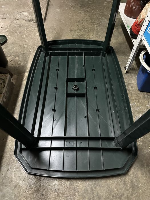 Mesa de jardim de plastico