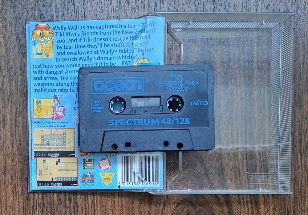 Jogo cassete K7 The Newzealand Story Sinclair ZX Spectrum (original)