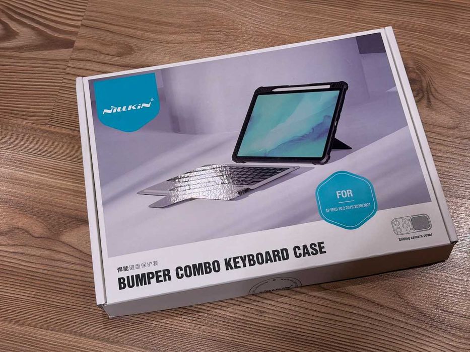 Capa com teclado Nillkin Bumper Combo Keyboard Case para iPad de 10,2"