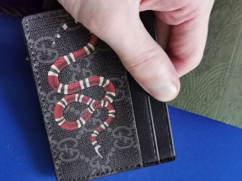 Cardholder Gucci king snake GG wallet etui na karty