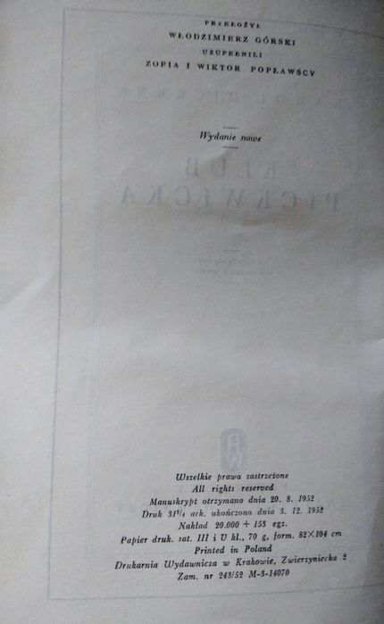 Karol Dickens stare wydania/cena za 3 powieści