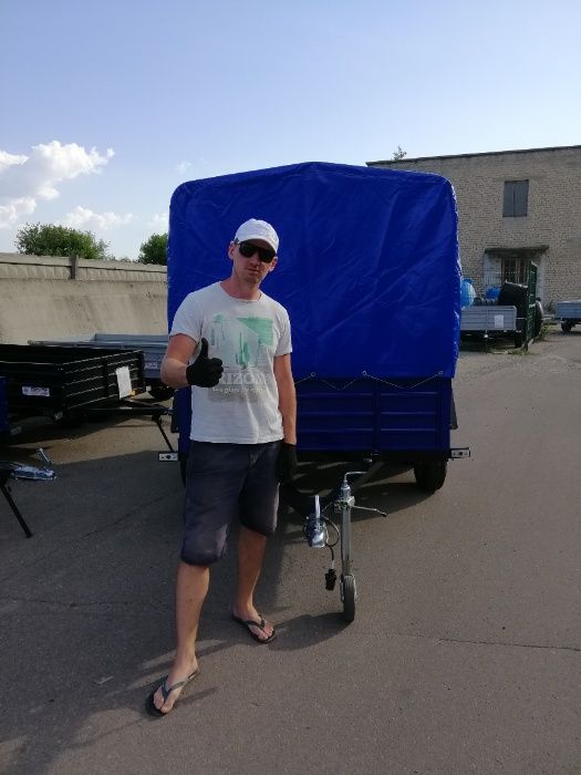 Прицеп Двухосный очень качественный и Усиленный. Есть Высокие Каркасы