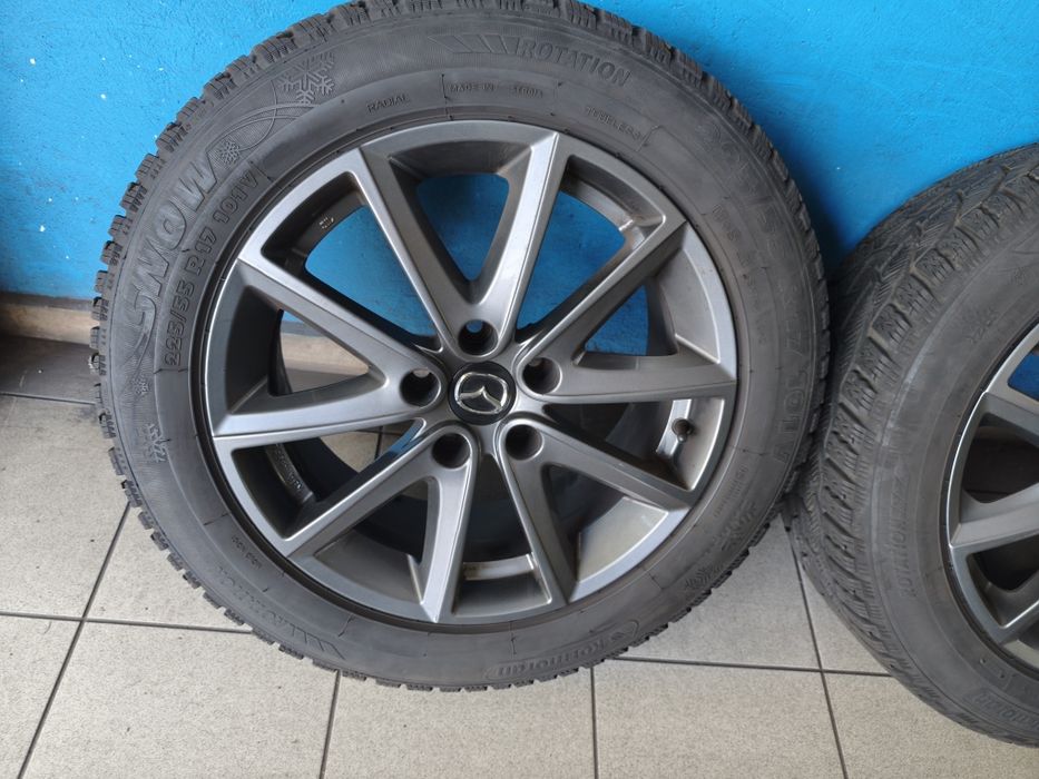 Koła  felgi 17  mazda 6   alu 5x114 stan bdb kpl 4 szt opony zimowe