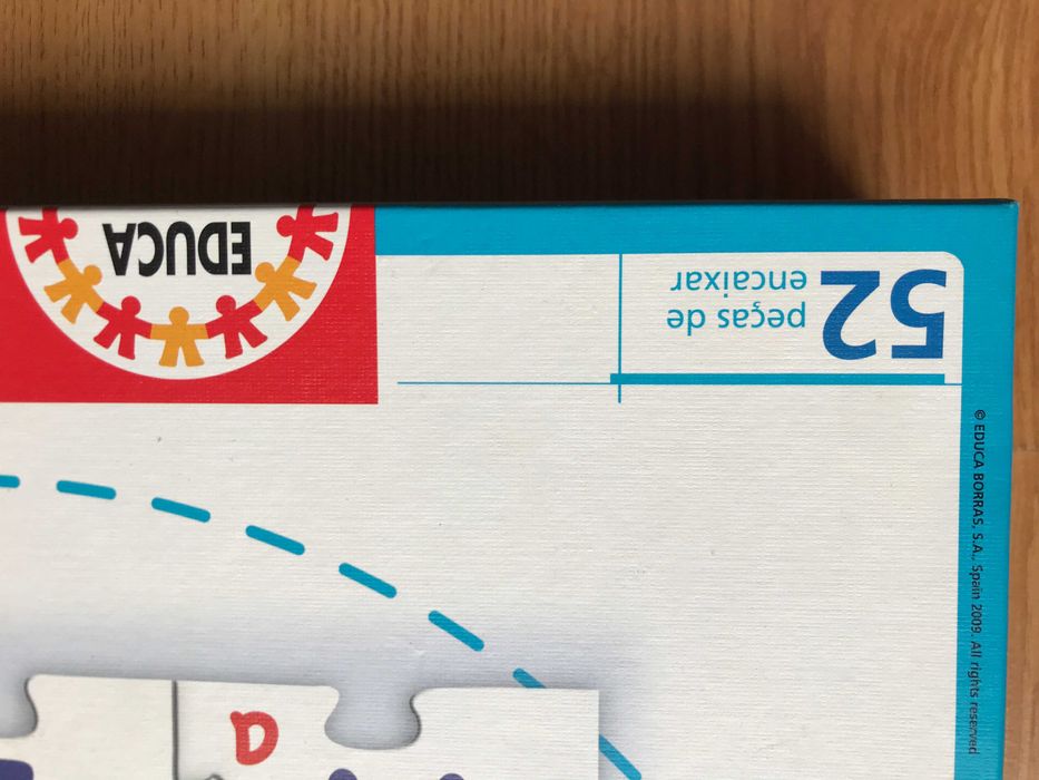Puzzle Aprendo o Abecedário Educa - Novo - Nunca aberto
