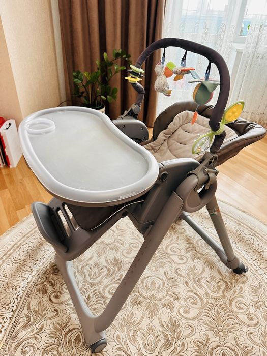 Стільчик для годування Polly Magic Chicco, сірий