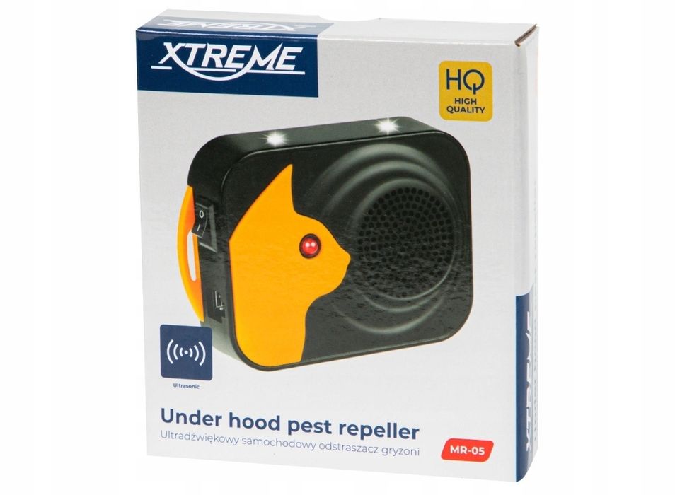 Ultradźwiękowy samochodowy odstraszacz gryzoni kun LED 12V