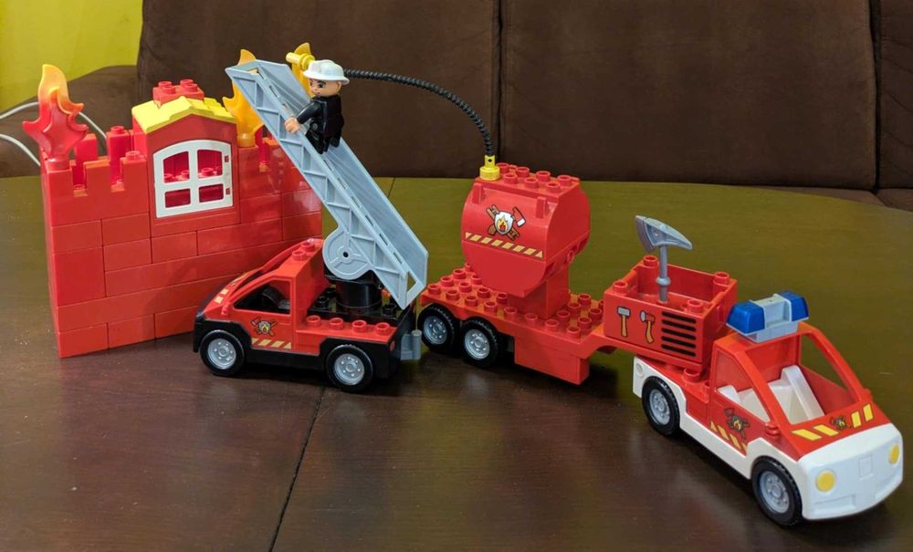 Lego Duplo Straż Pożarna duży zestaw + gratis