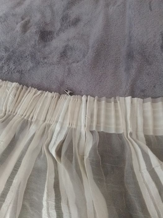 Cortinados cremes organza