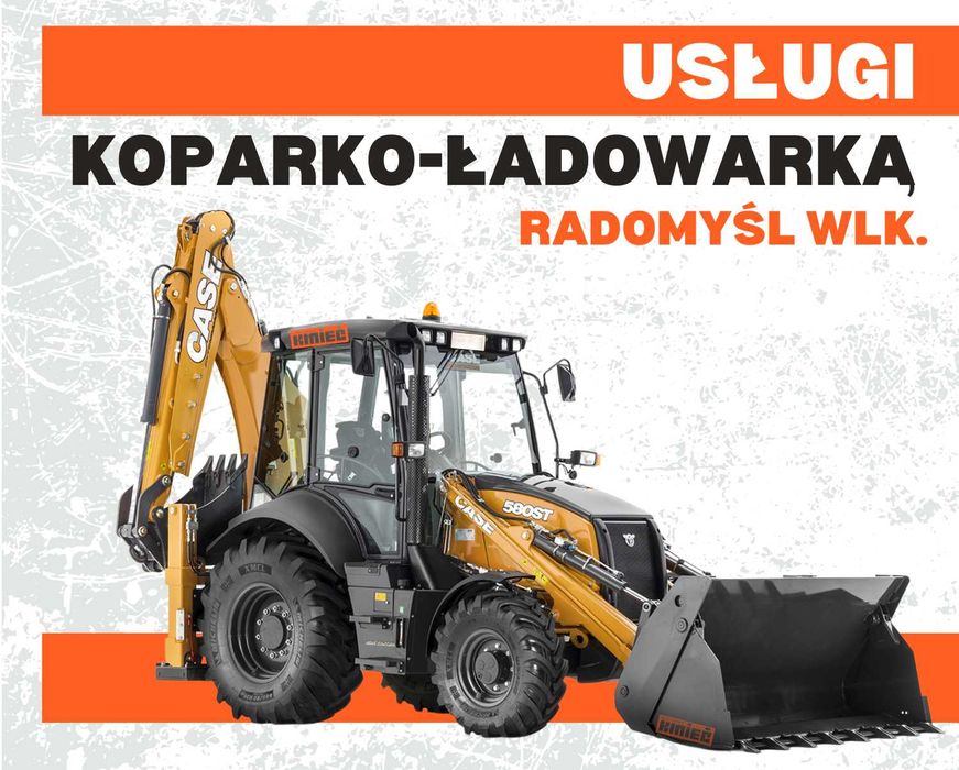 Usługi koparko-ładowarka /Roboty ziemne, Wyburzenia, Niwelacje, Wykopy