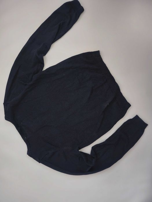 sweter sweterek h&m 122/128 cekiny zapinany na guziczki granatowy